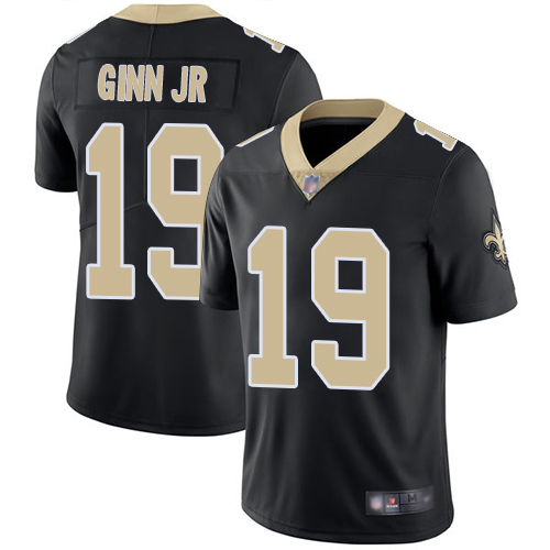 Men New Orleans Saints Limited Black Ted Ginn Jr Home Jersey NFL Football #19 Vapor Untouchable Jersey->new orleans saints->NFL Jersey